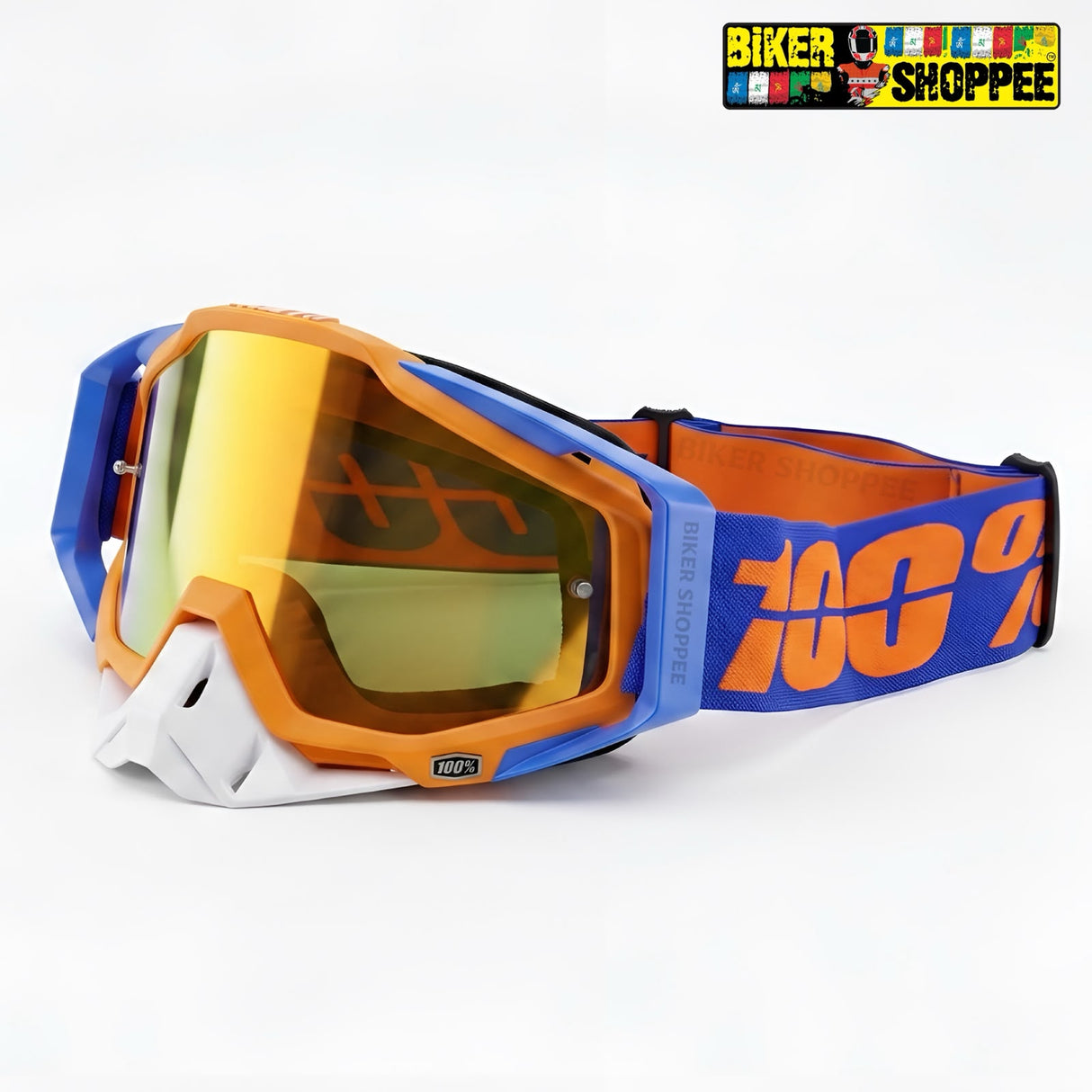 100% THE RACECRAFT MOTOCROSS MX GOGGLES | BIKER SHOPPEE