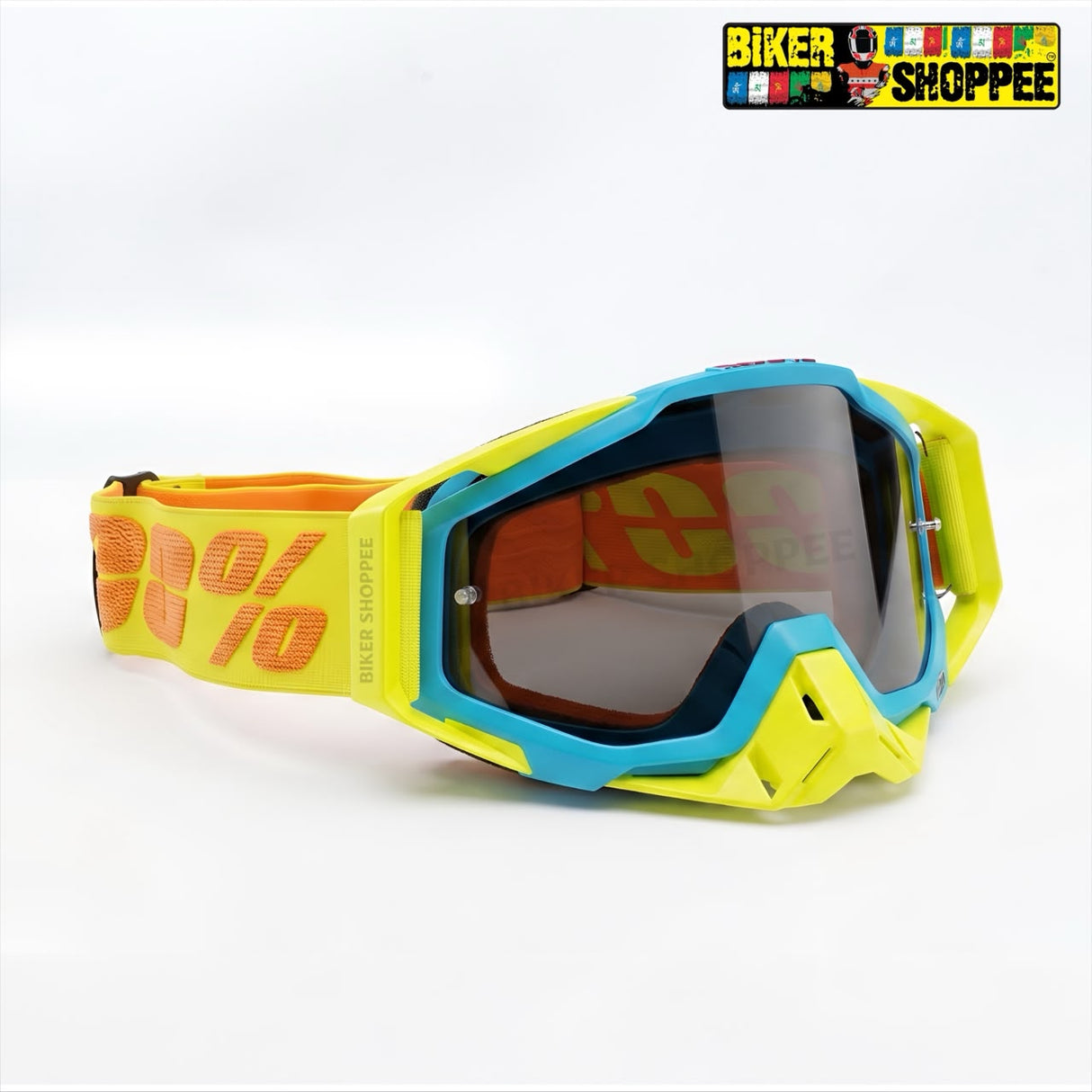 100% THE RACECRAFT MOTOCROSS MX GOGGLES | BIKER SHOPPEE