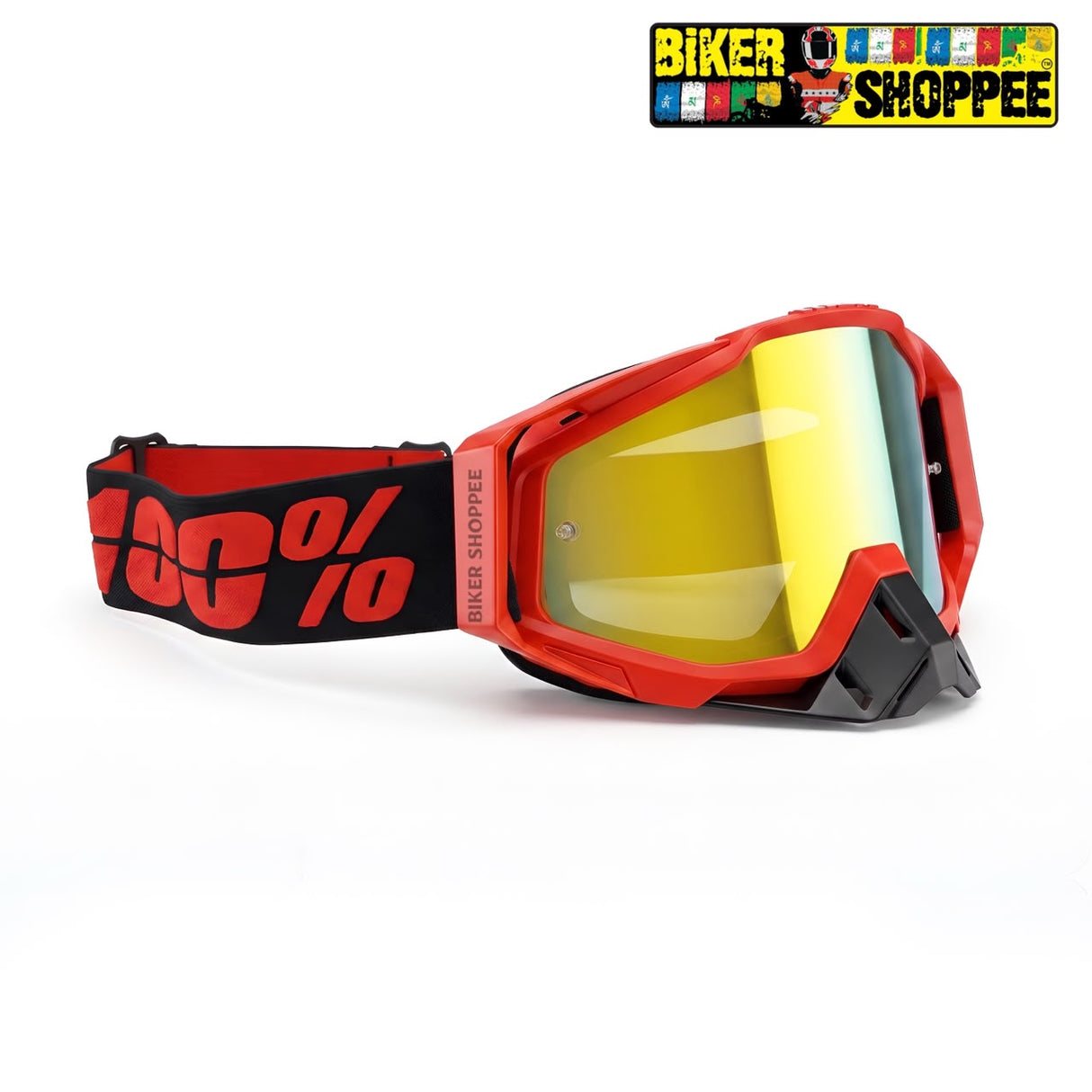 100% THE RACECRAFT MOTOCROSS MX GOGGLES | BIKER SHOPPEE