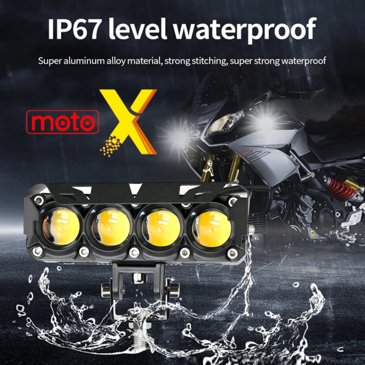FOUR SHOT LED FOG LIGHT PAIR MOTO X