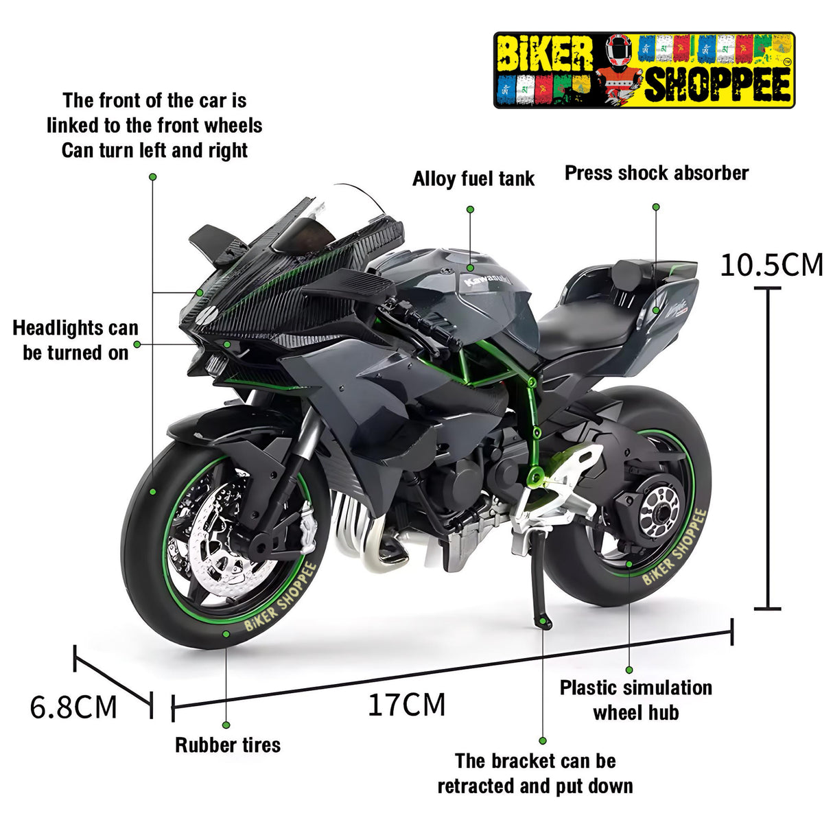 KAWASAKI H2R SCALE MODEL