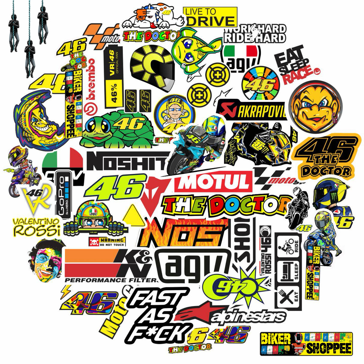 UV VINYL MOTO STICKER SHEET