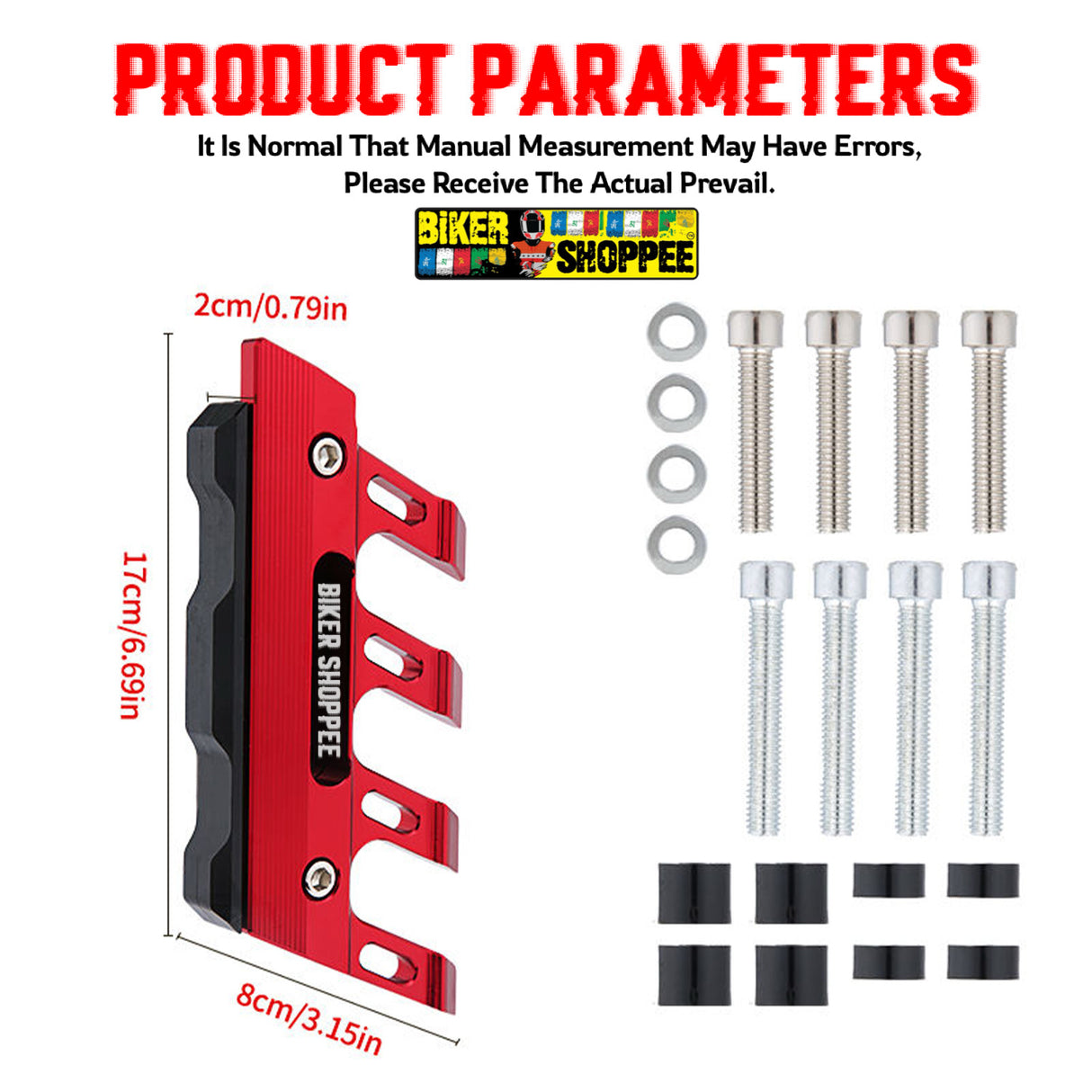 PREMIUM CNC FRONT FENDER SLIDER SHOCKER PROTECTOR GUARD