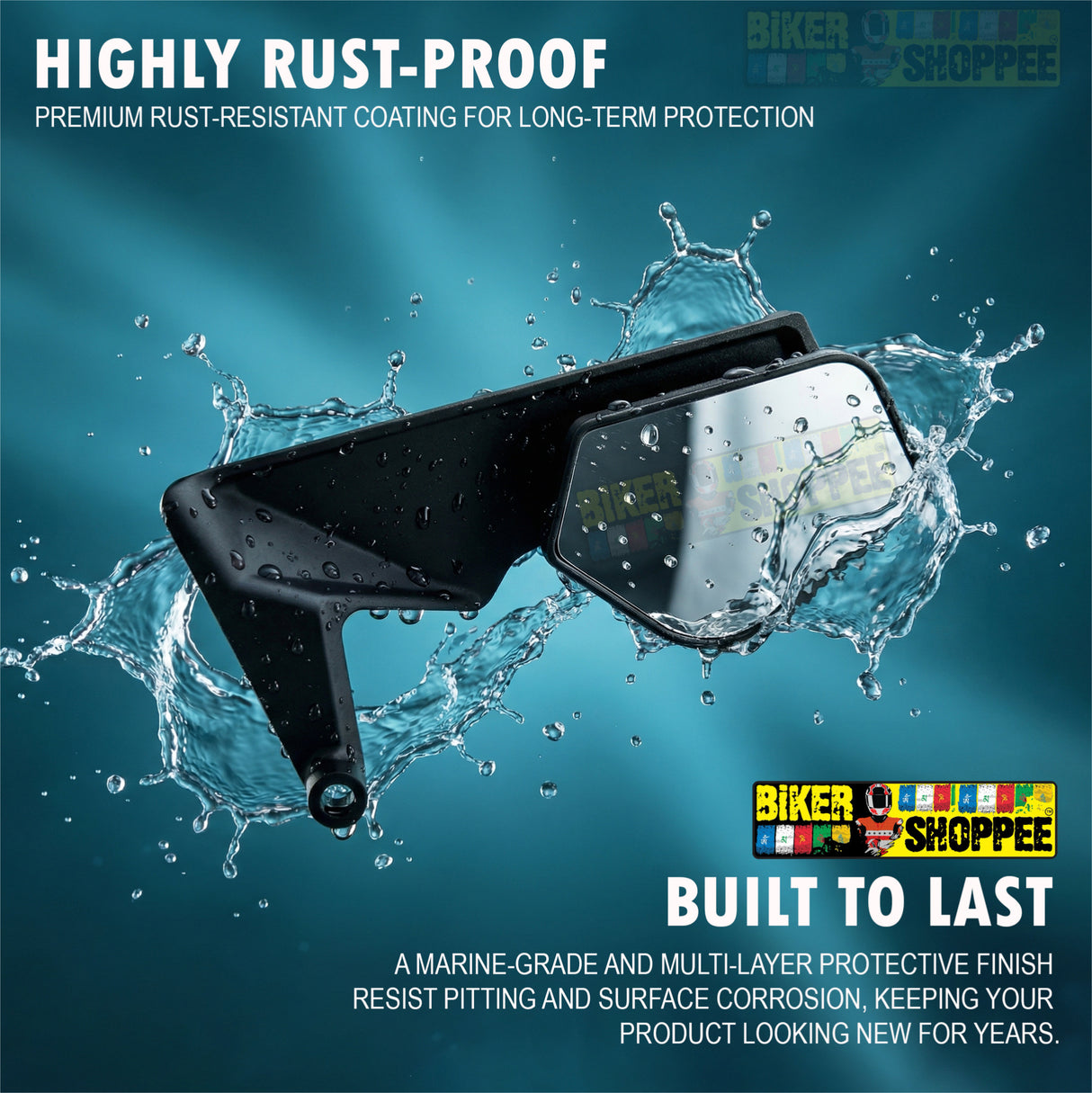 STEALTH MAX PRO V6 REAR VIEW MIRROR NAKED