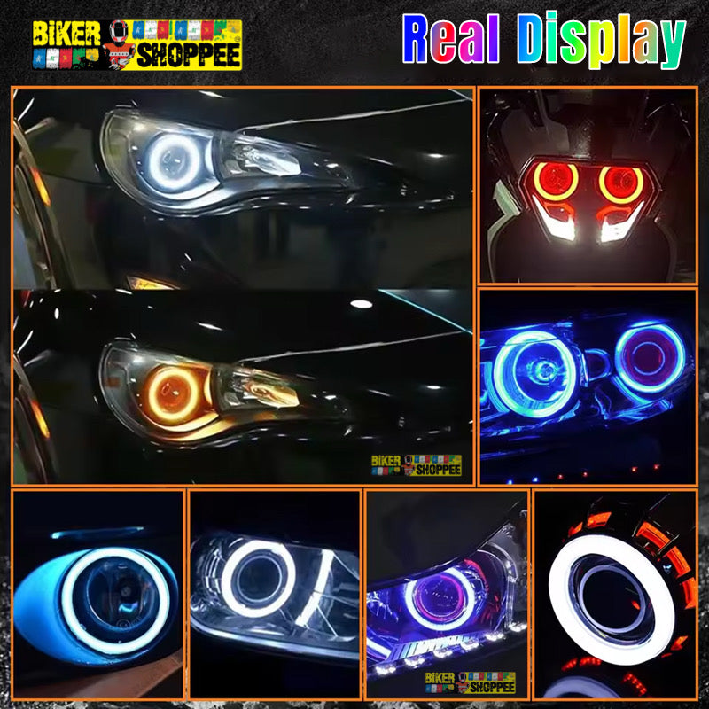 RGB 70MM ILLUSION ANGEL EYE RING LIGHT KIT KTM RC | BIKER SHOPPEE