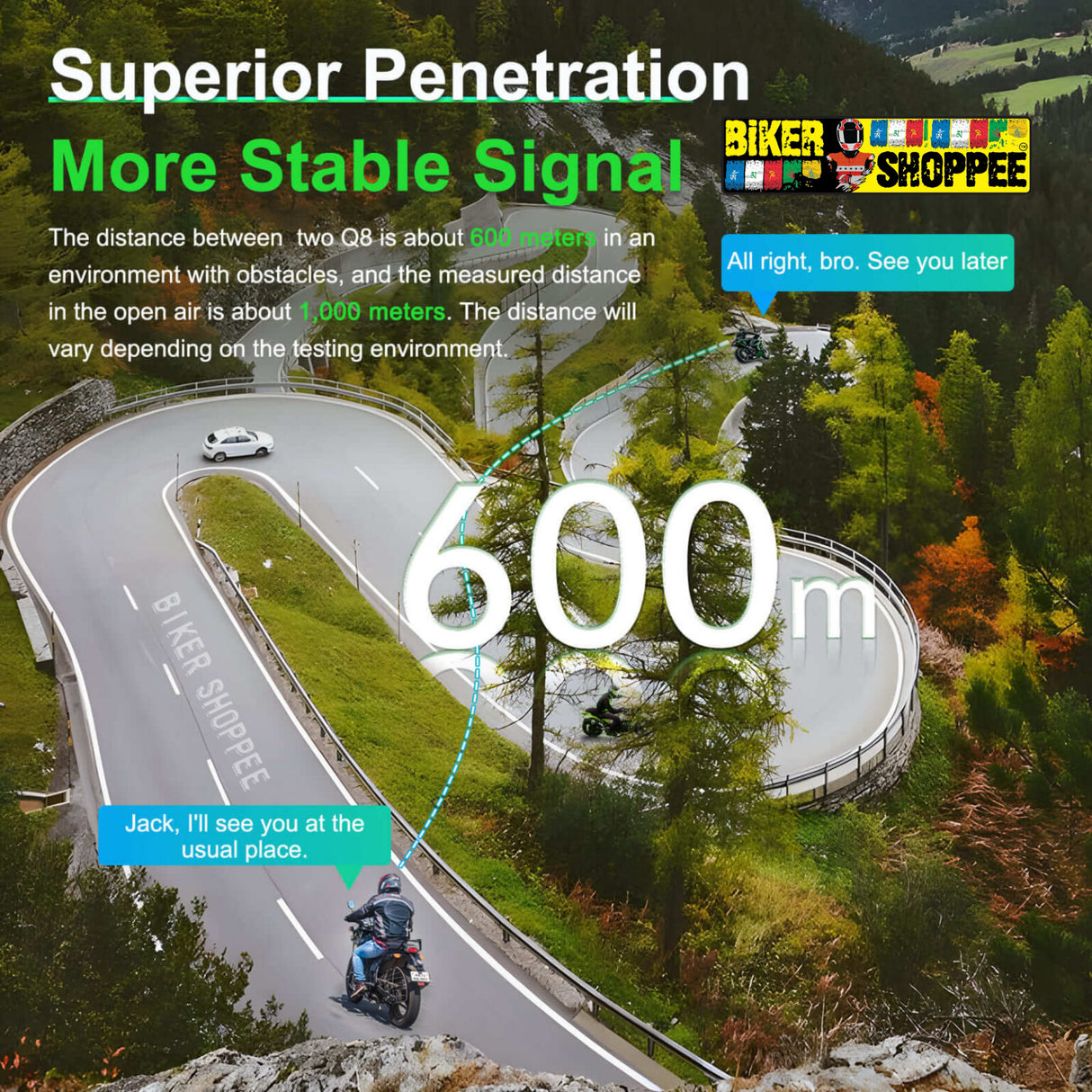 EJEAS Q8 MESH MOTORCYCLE INTERCOM SYSTEM