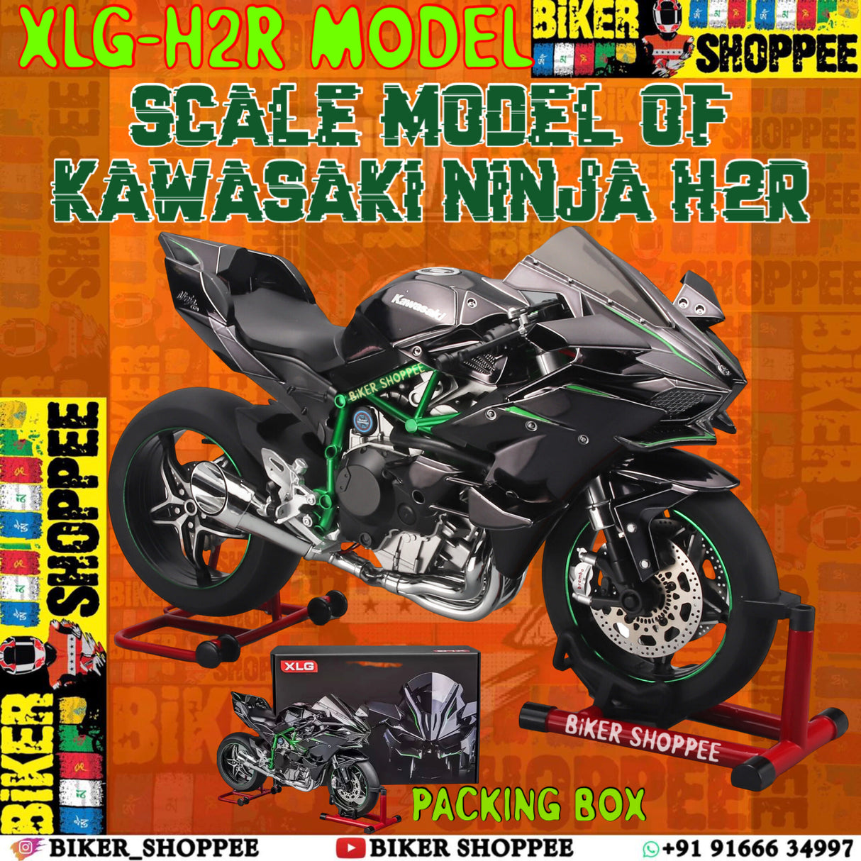 KAWASAKI H2R SCALE MODEL