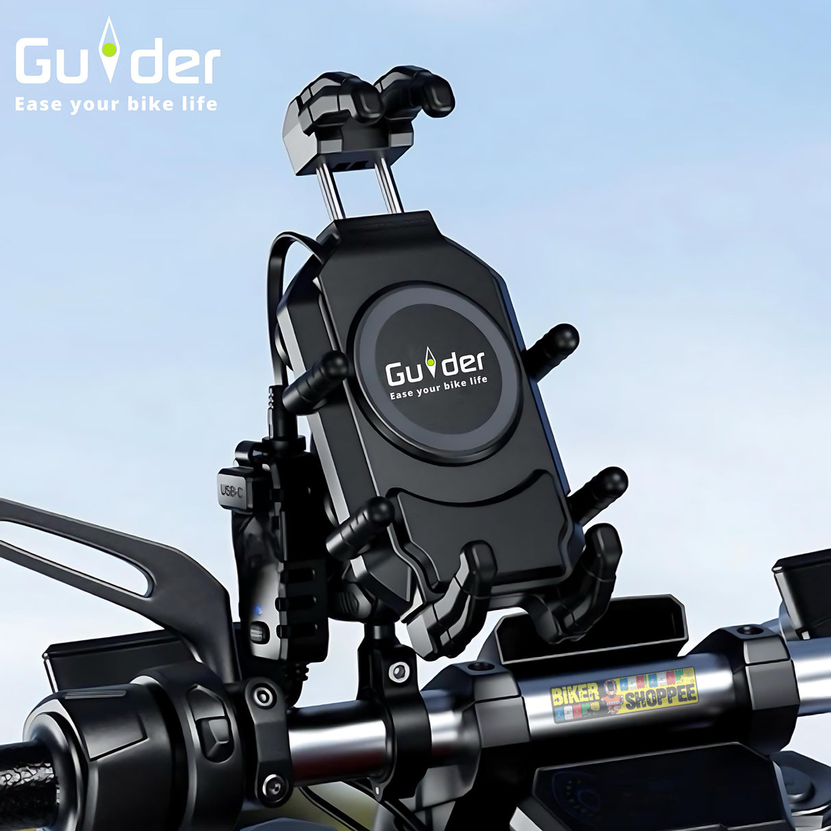 GUiDER SHOCKPROOF WIRELESS CHARGER PHONE HOLDER M26 A1