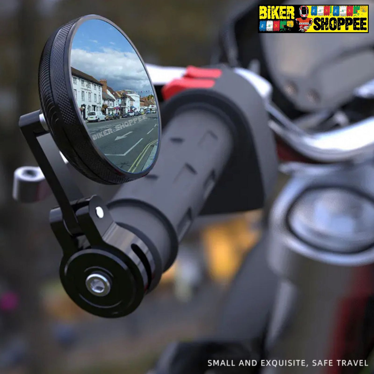 ANTI-GLARE RETRO SMALL ROUND MOTORCYCLE MIRROR 2.0 | BIKER SHOPPEE
