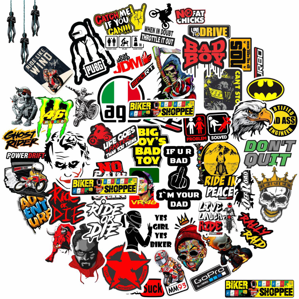 UV VINYL MOTO STICKER SHEET