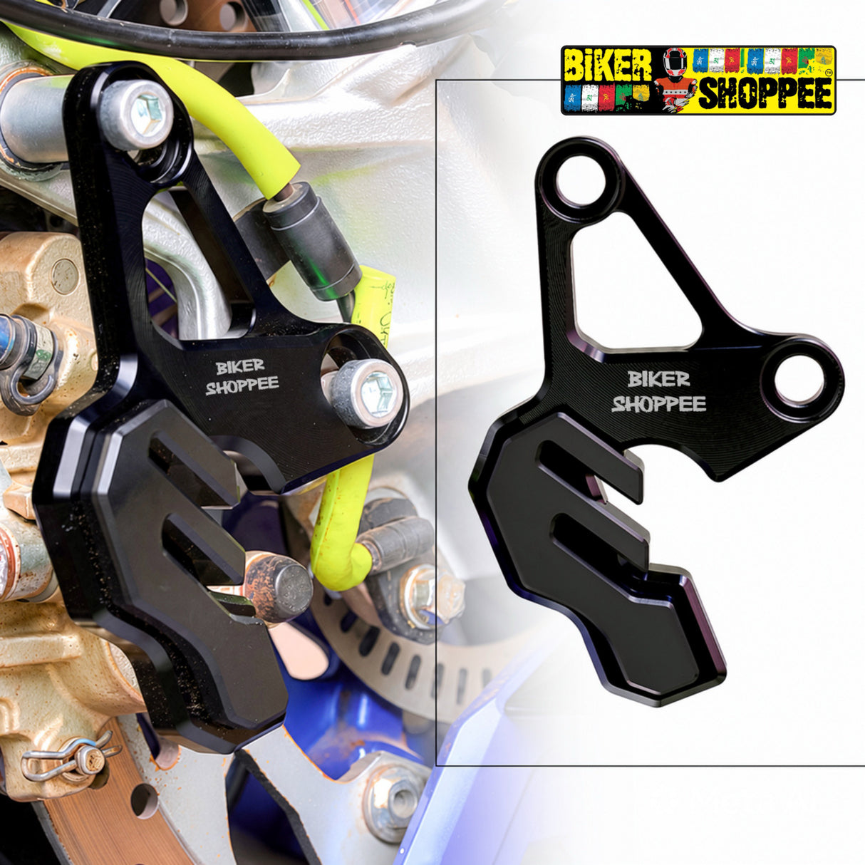 CNC BRAKE CALIPER PROTECTOR COVER GOLDEN FOR MOTORCYCLE BIKER SHOPPEE