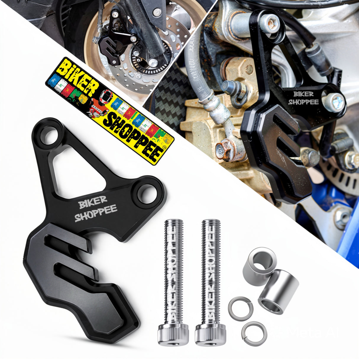 CNC BRAKE CALIPER PROTECTOR COVER GOLDEN FOR MOTORCYCLE BIKER SHOPPEE