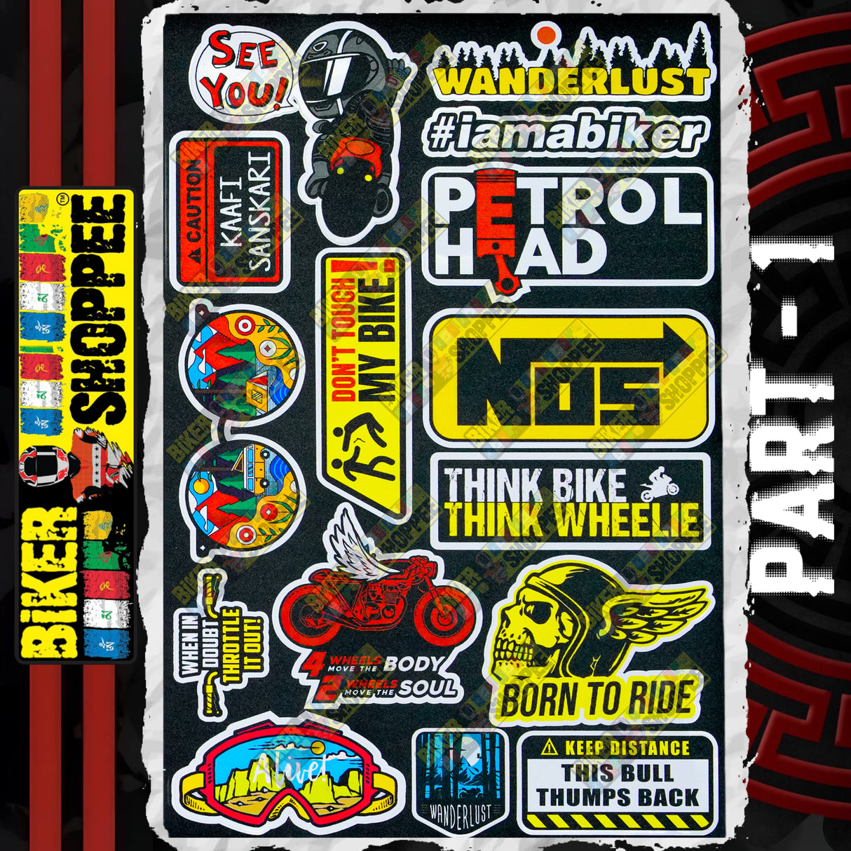 UV VINYL MOTO STICKER SHEET