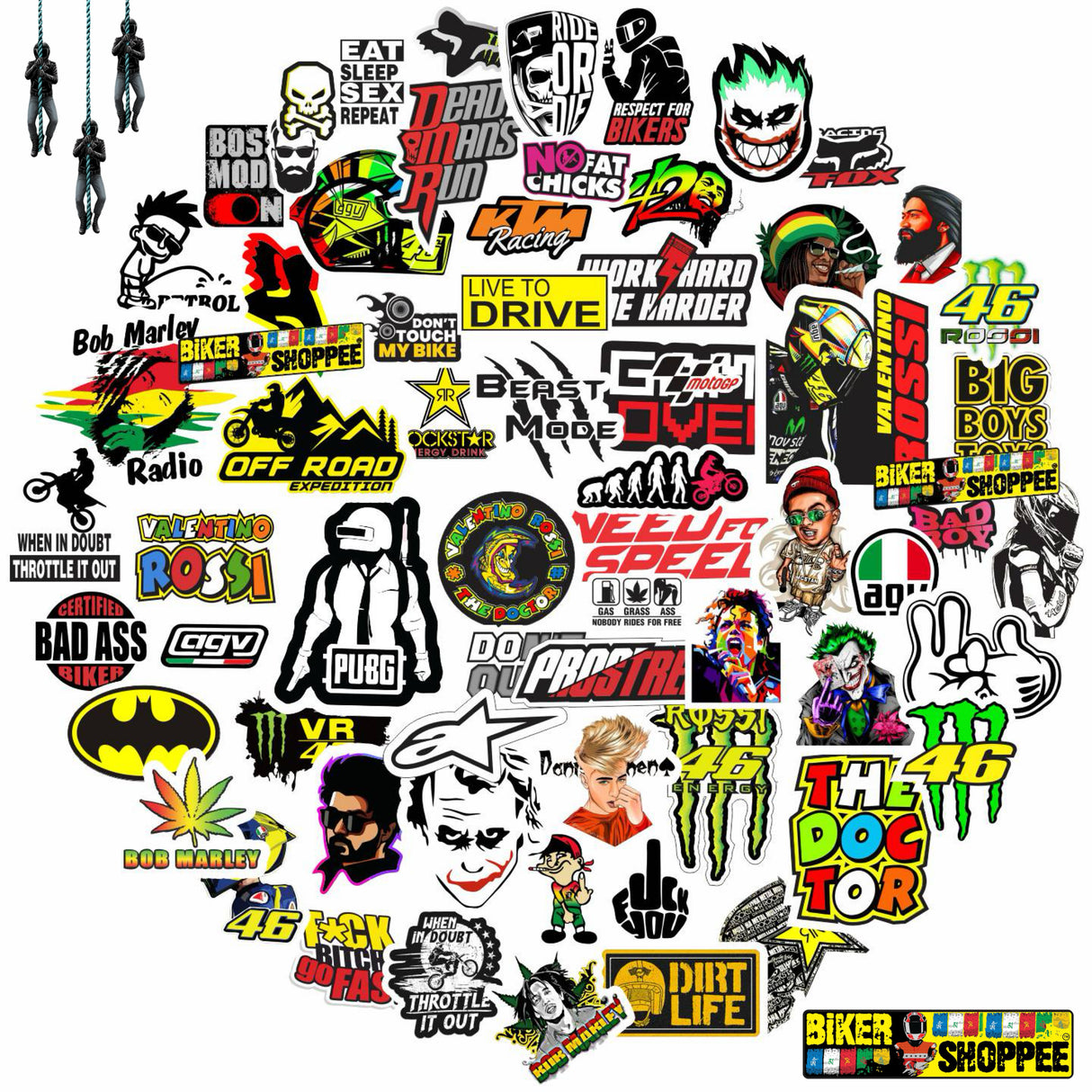 UV VINYL MOTO STICKER SHEET