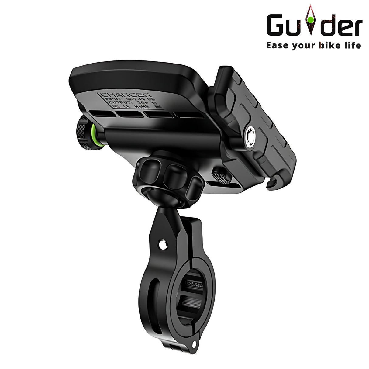 GUIDER M8 PHONE HOLDER WITH CHARGER