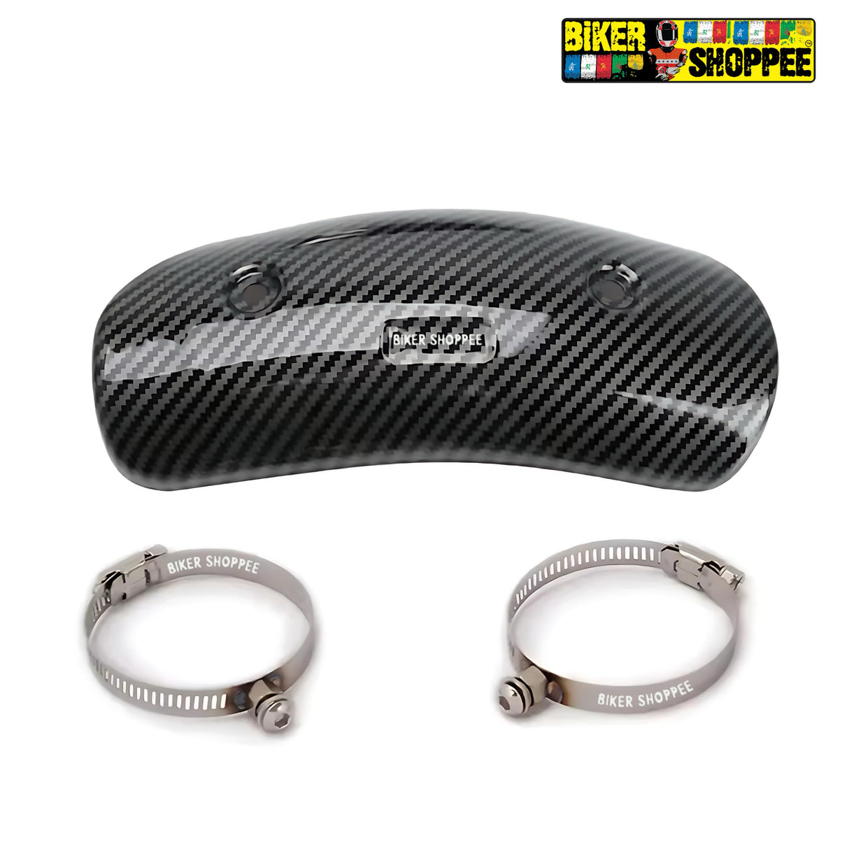 UNIVERSAL BENDPIPE CARBON HEATSHIELD