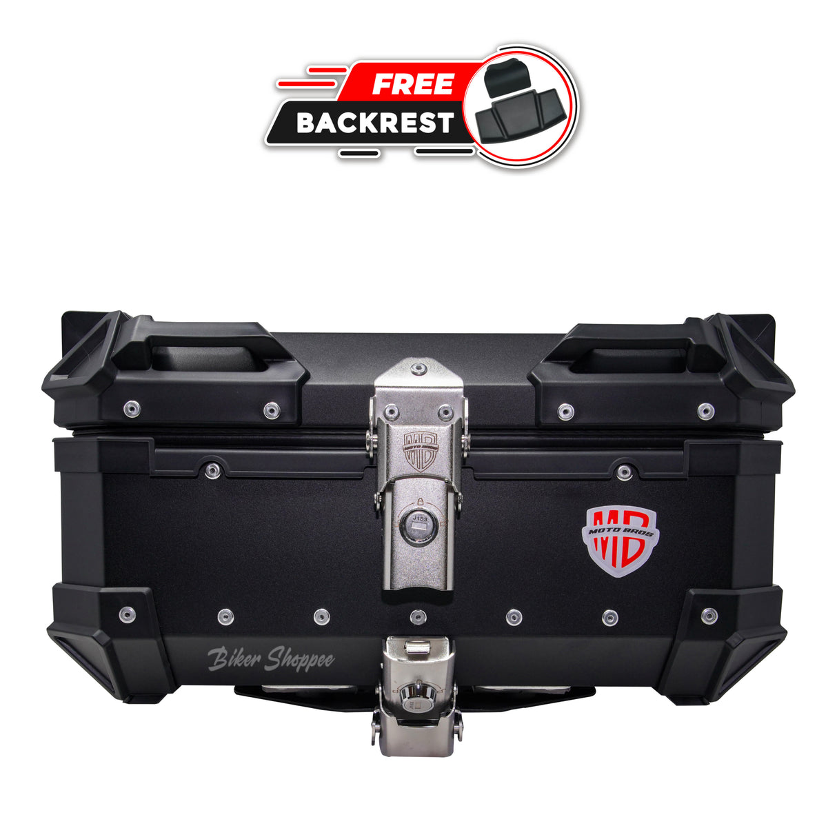 MOTOBROS ALLOY 28L TOP BOX BLACK
