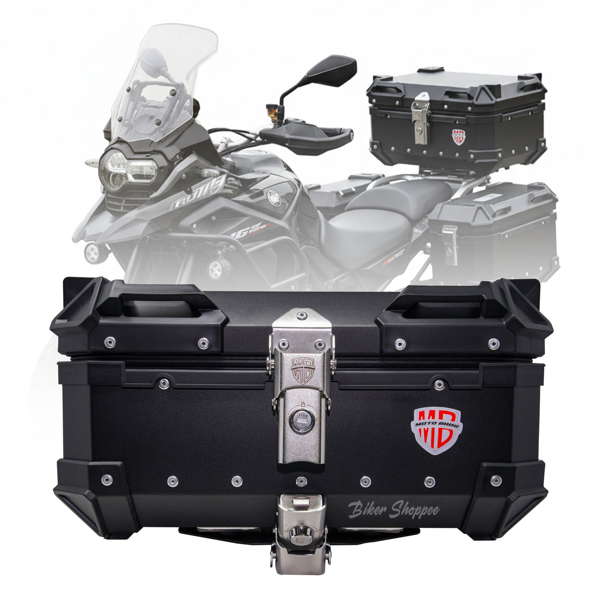 MOTOBROS ALLOY 28L TOP BOX BLACK