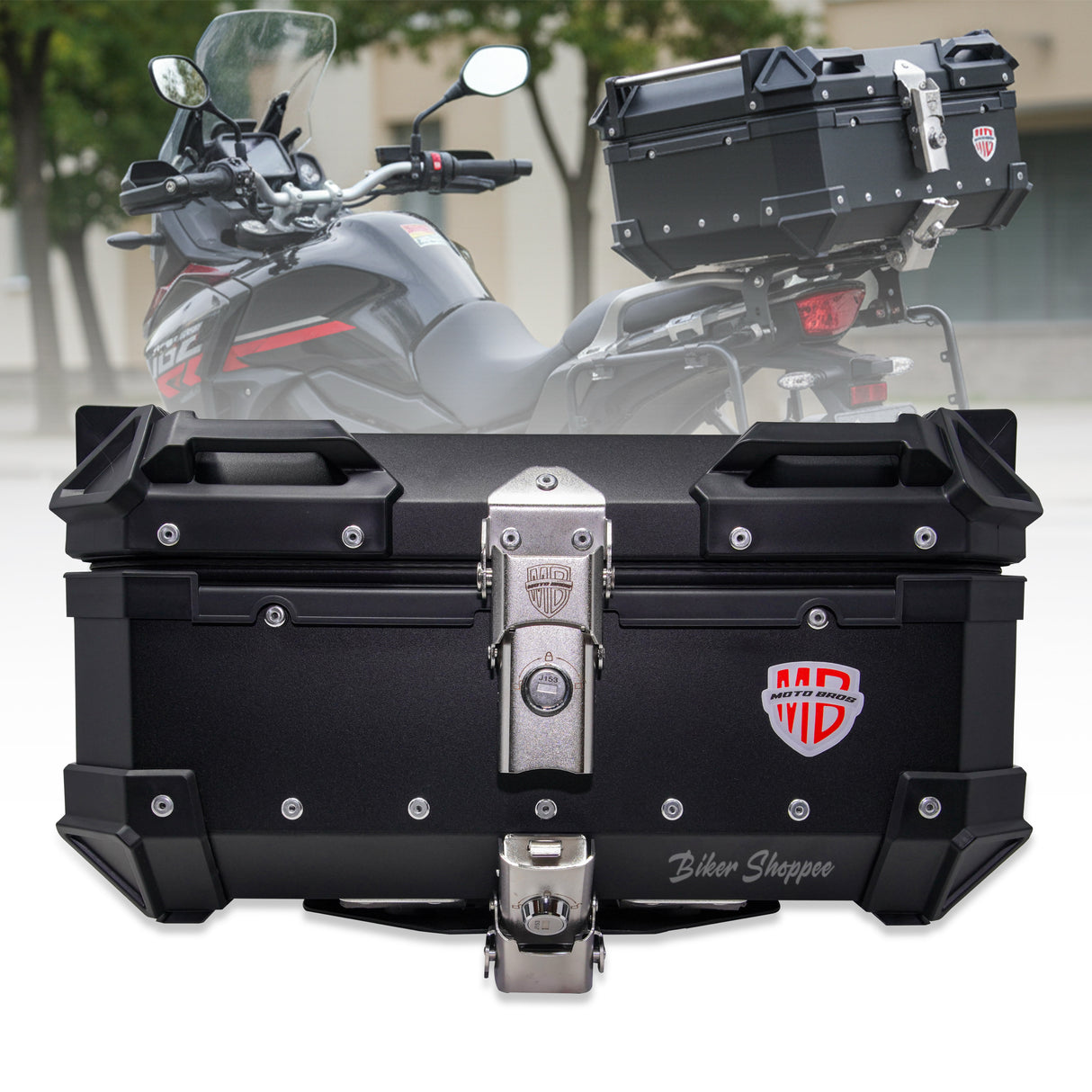 MOTOBROS ALLOY 28L TOP BOX BLACK