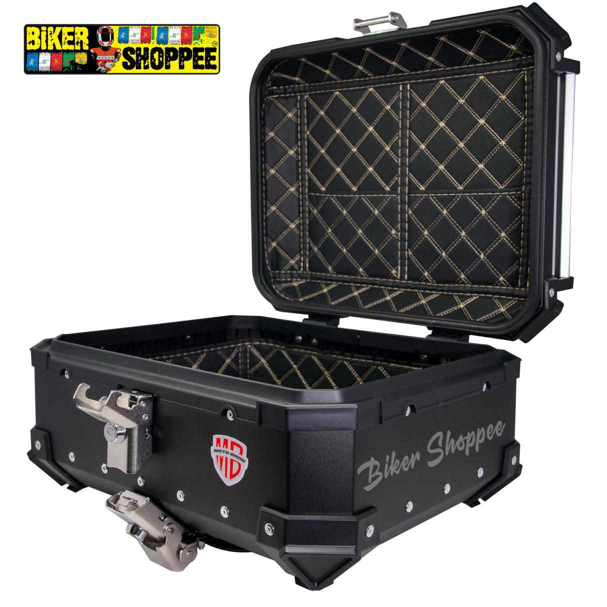 MOTOBROS ALLOY 28L TOP BOX BLACK