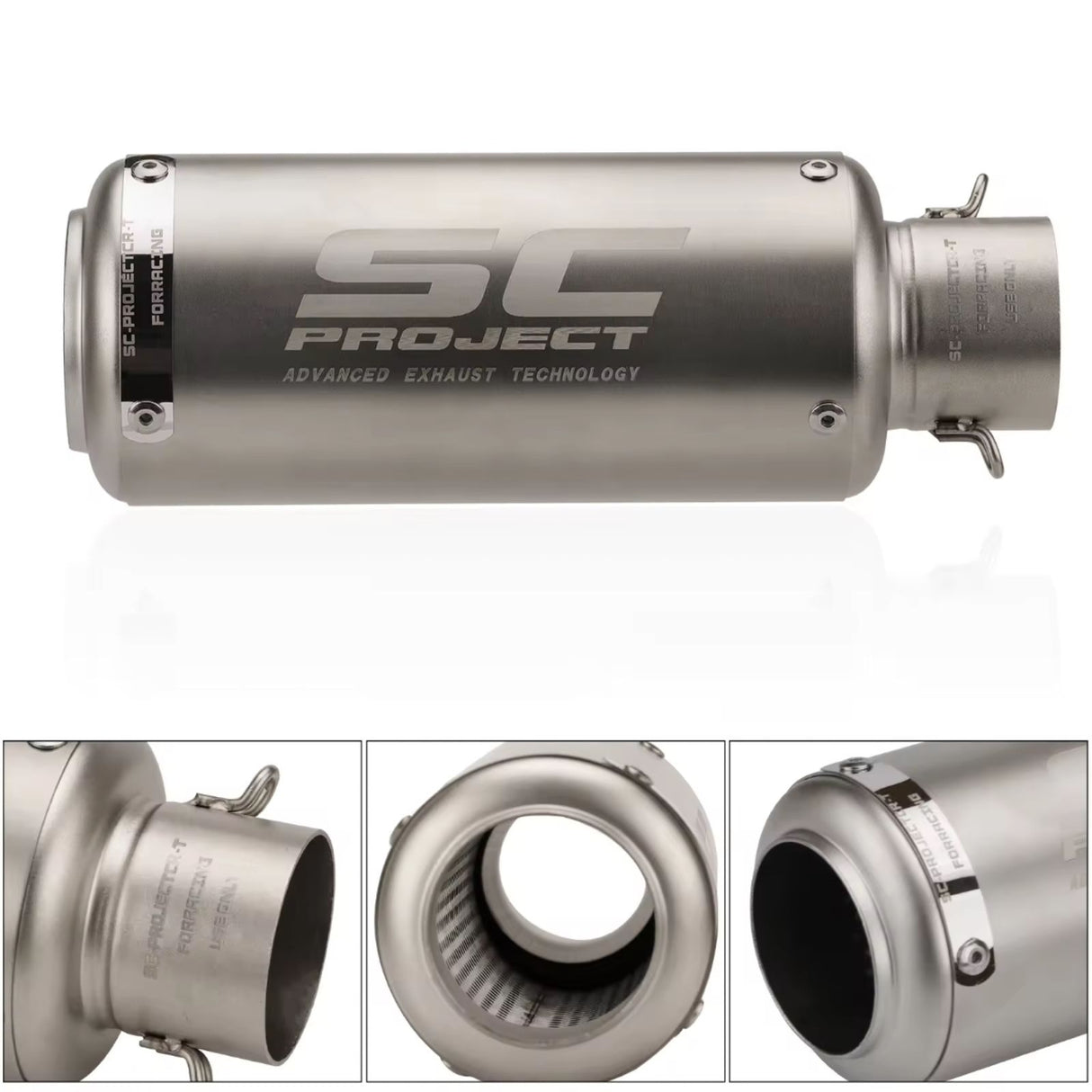SC PROJECT EXHAUST SHORT SILVER