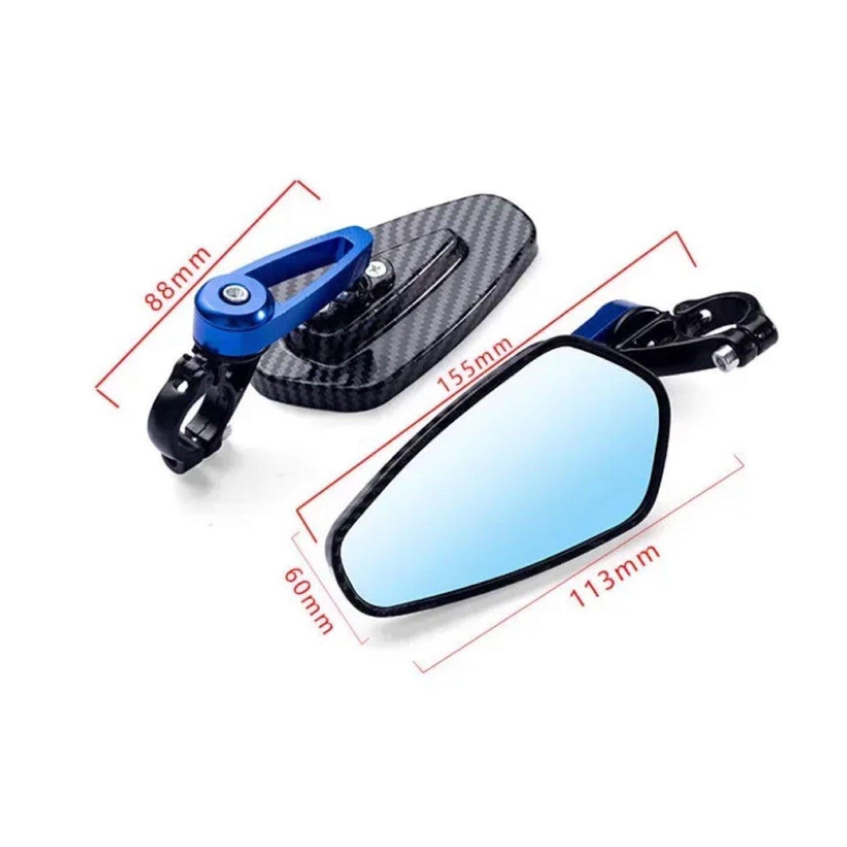 GT CNC CARBON REAR VIEW MIRROR FOR MOTORCYCLE
