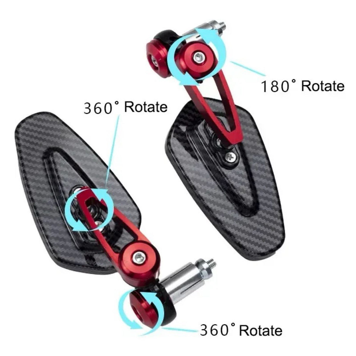 GT CNC CARBON REAR VIEW MIRROR FOR MOTORCYCLE