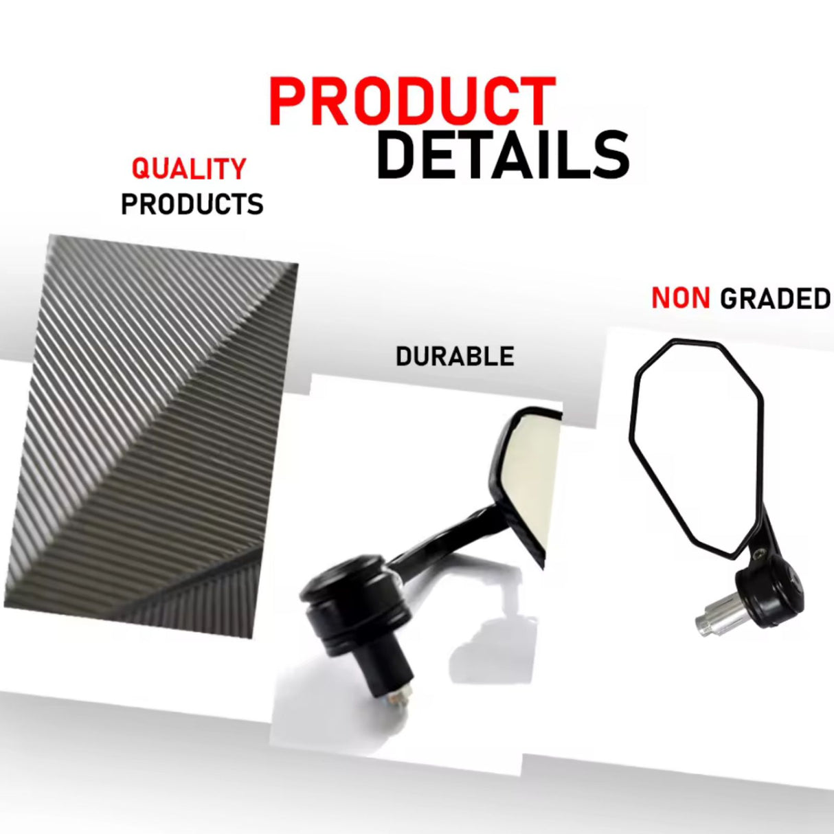 FURIOUS BAR END SIDE MIRROR