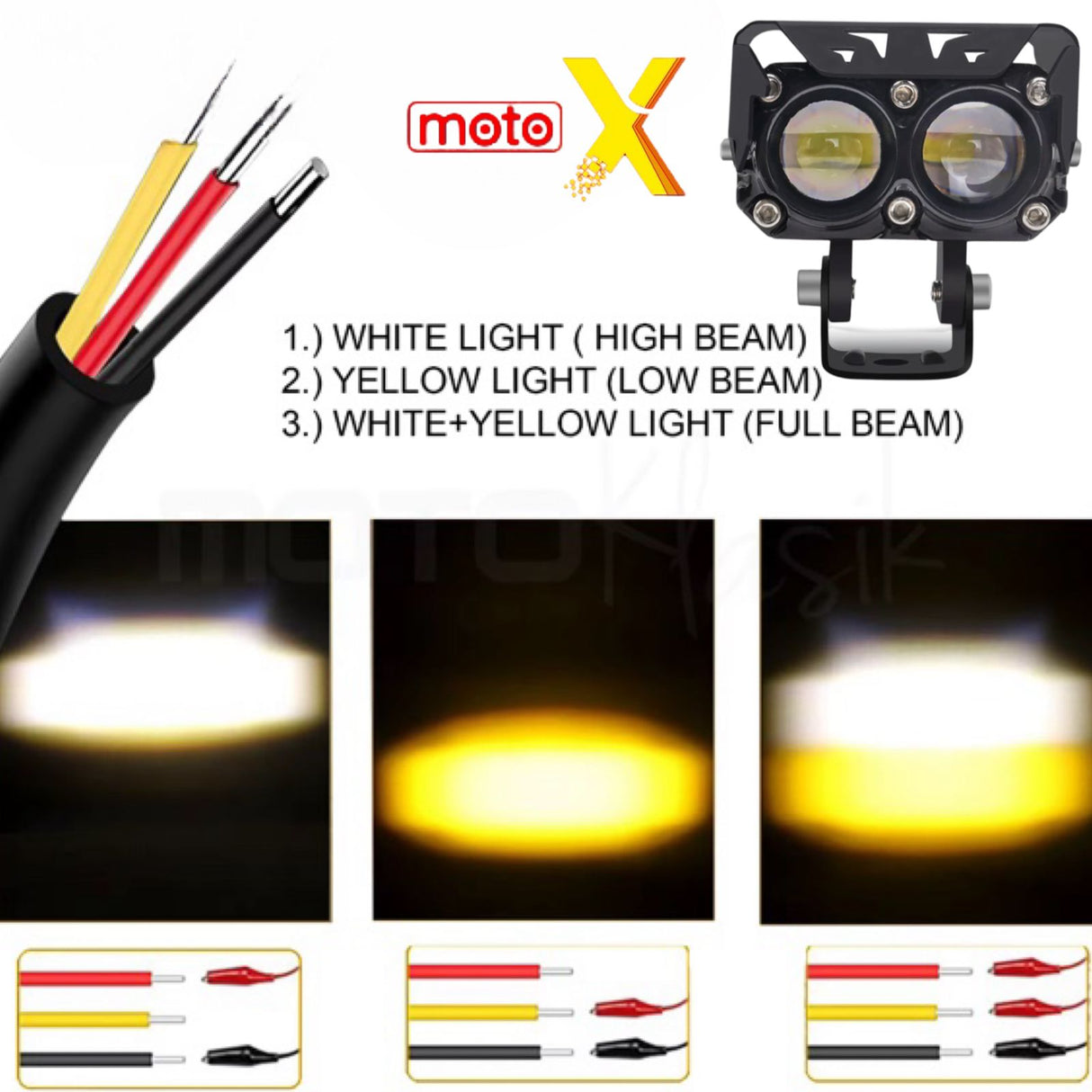 QUAD SHOT LED FOG LIGHT PAIR MOTO X