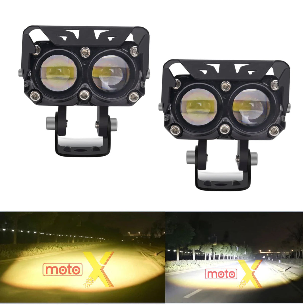 QUAD SHOT LED FOG LIGHT PAIR MOTO X