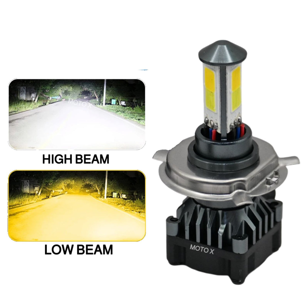 MOTO X - M3 50W LED HEADLIGHT BULB (WHITE/YELLOW)