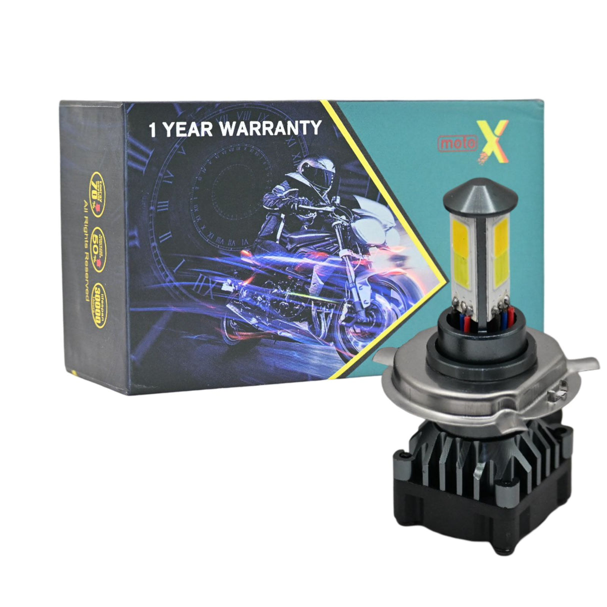 MOTO X - M3 50W LED HEADLIGHT BULB (WHITE/YELLOW)