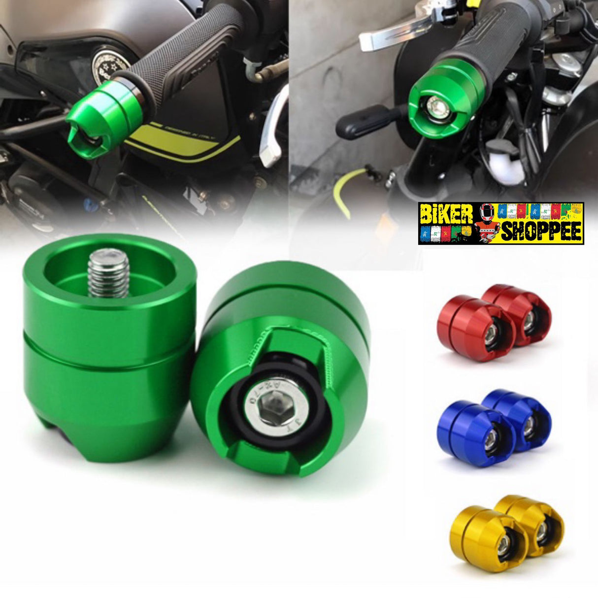 MOTOCYCLE NINJA STYLE HANDLE BAR END WEIGHT