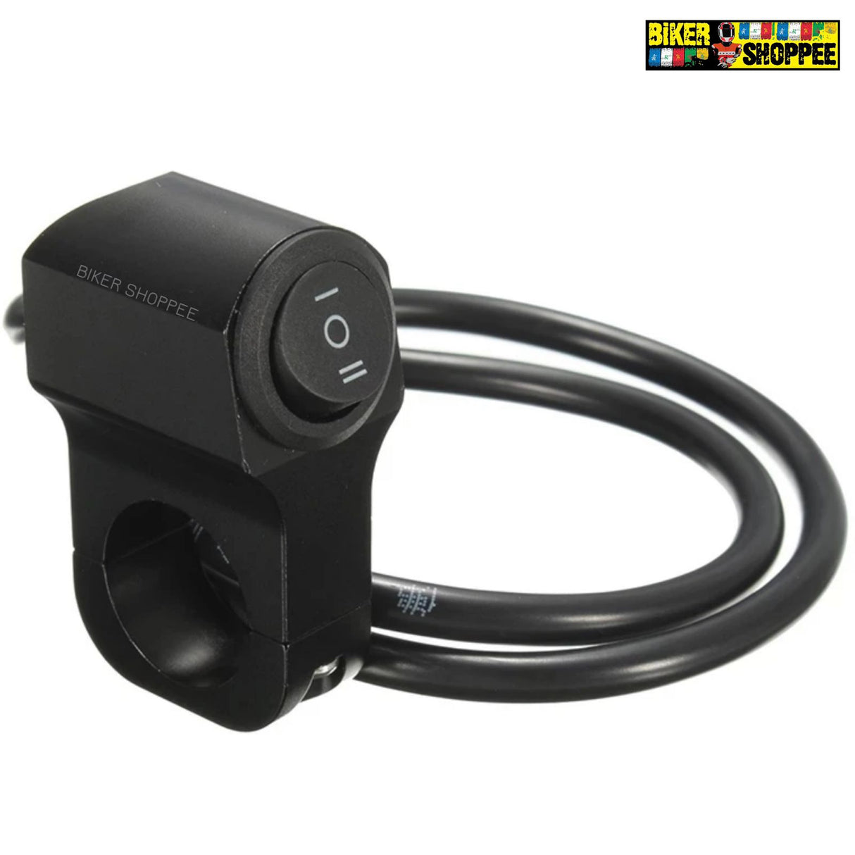 SINGLE 3 WAY SWITCH FOR MOTORCYCLE (BLACK)