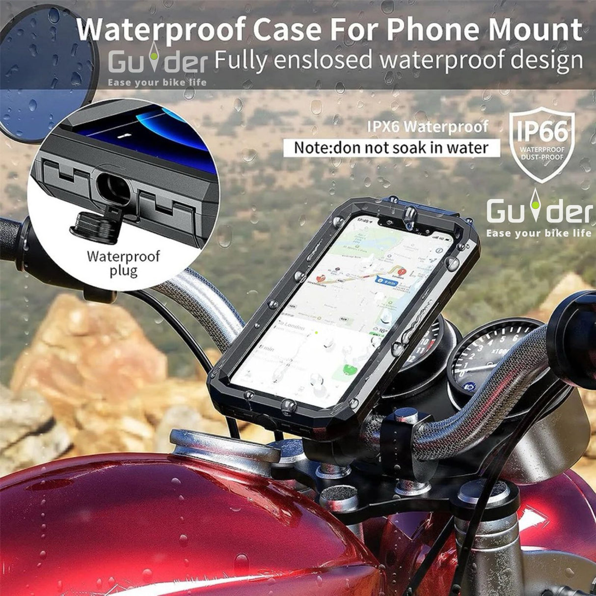 GUIDER WATERPROOF PHONE HOLDER M18-B1