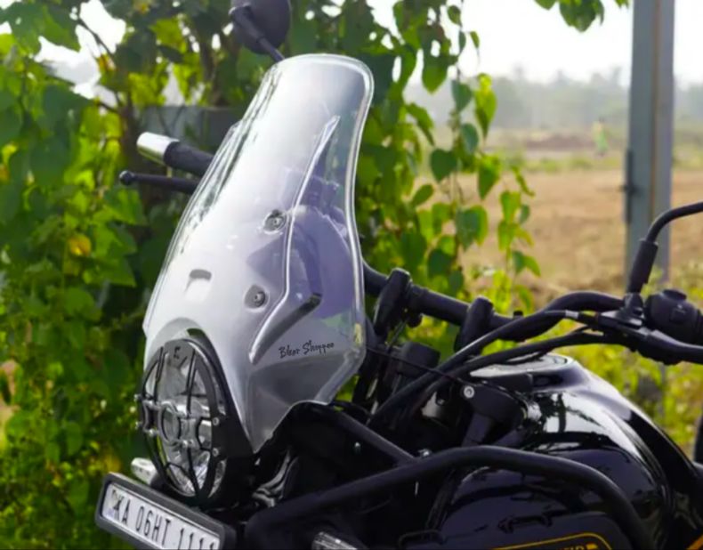 WANDERER TOURING VISOR FOR ROUND HEADLIGHT MOTORCYCLE (CLEAR)