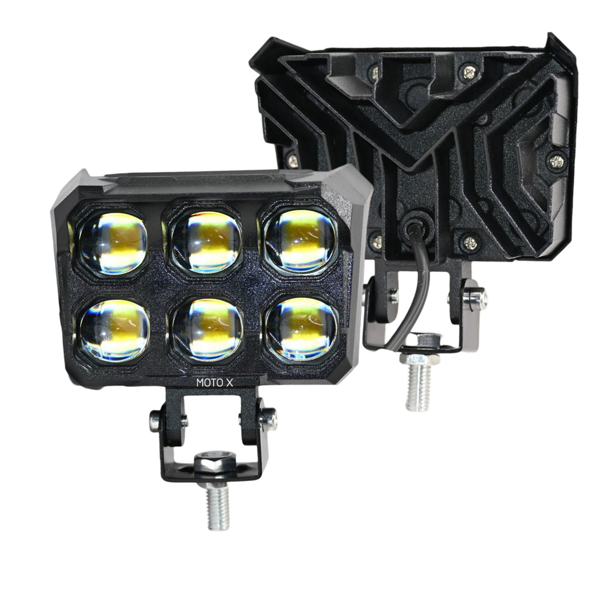 FOCUS SIX LENS LED FOG LIGHT WITH WIREHARNESS AND SWITCH MOTOX