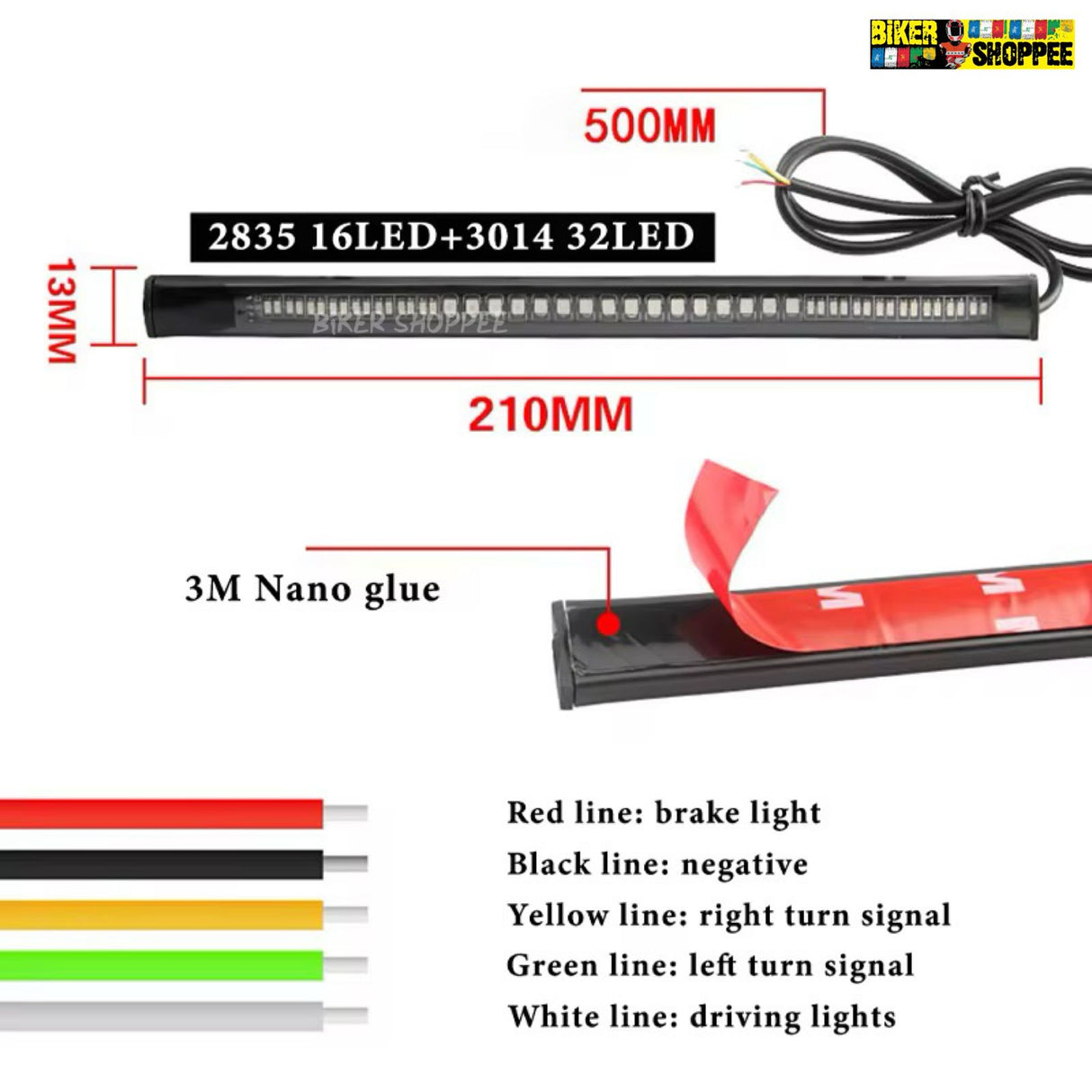 HARLEY STRIP LIGHT WITH INDICATOR