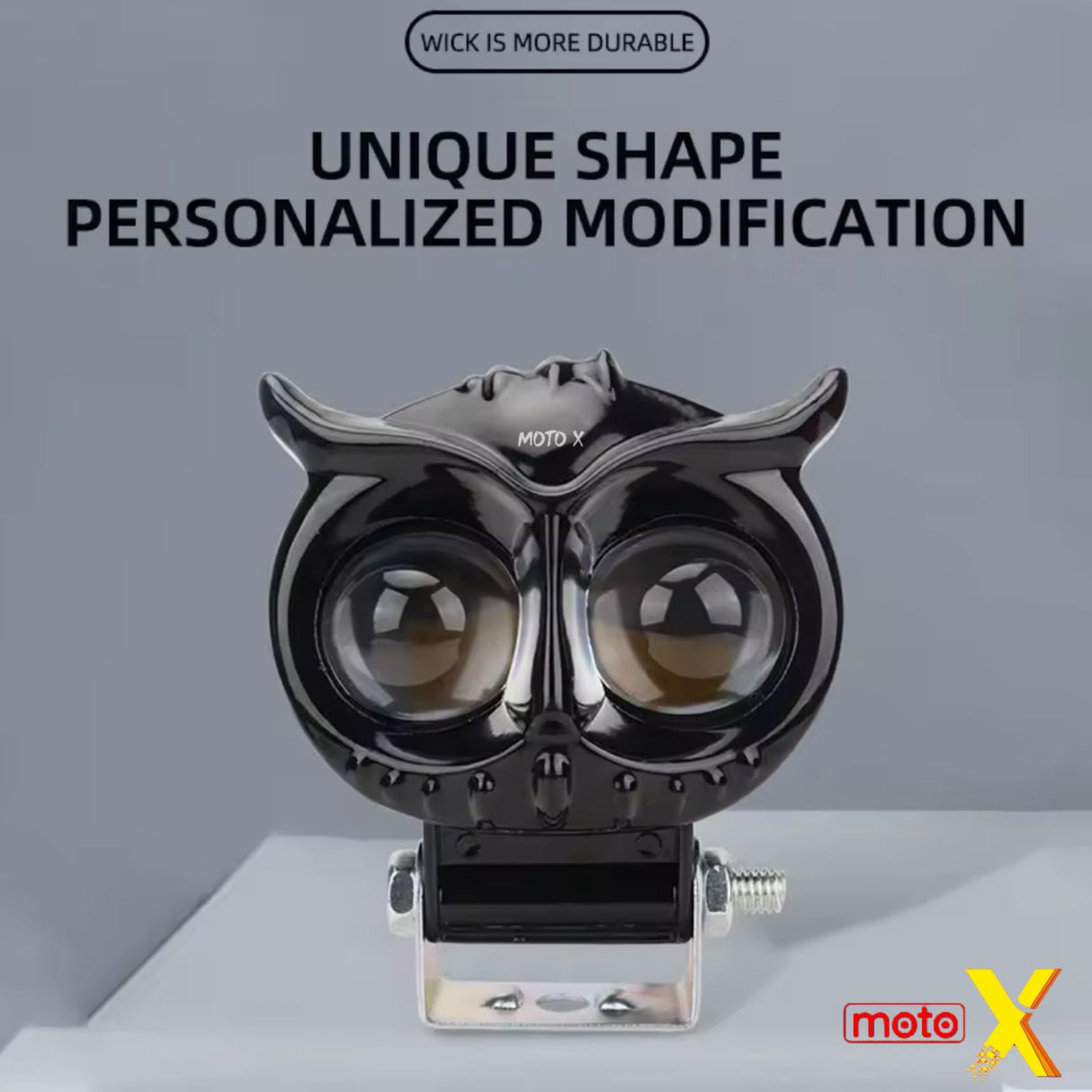 OWL WHITE / YELLOW 4 MODE LED FOG LIGHT PAIR MOTO X