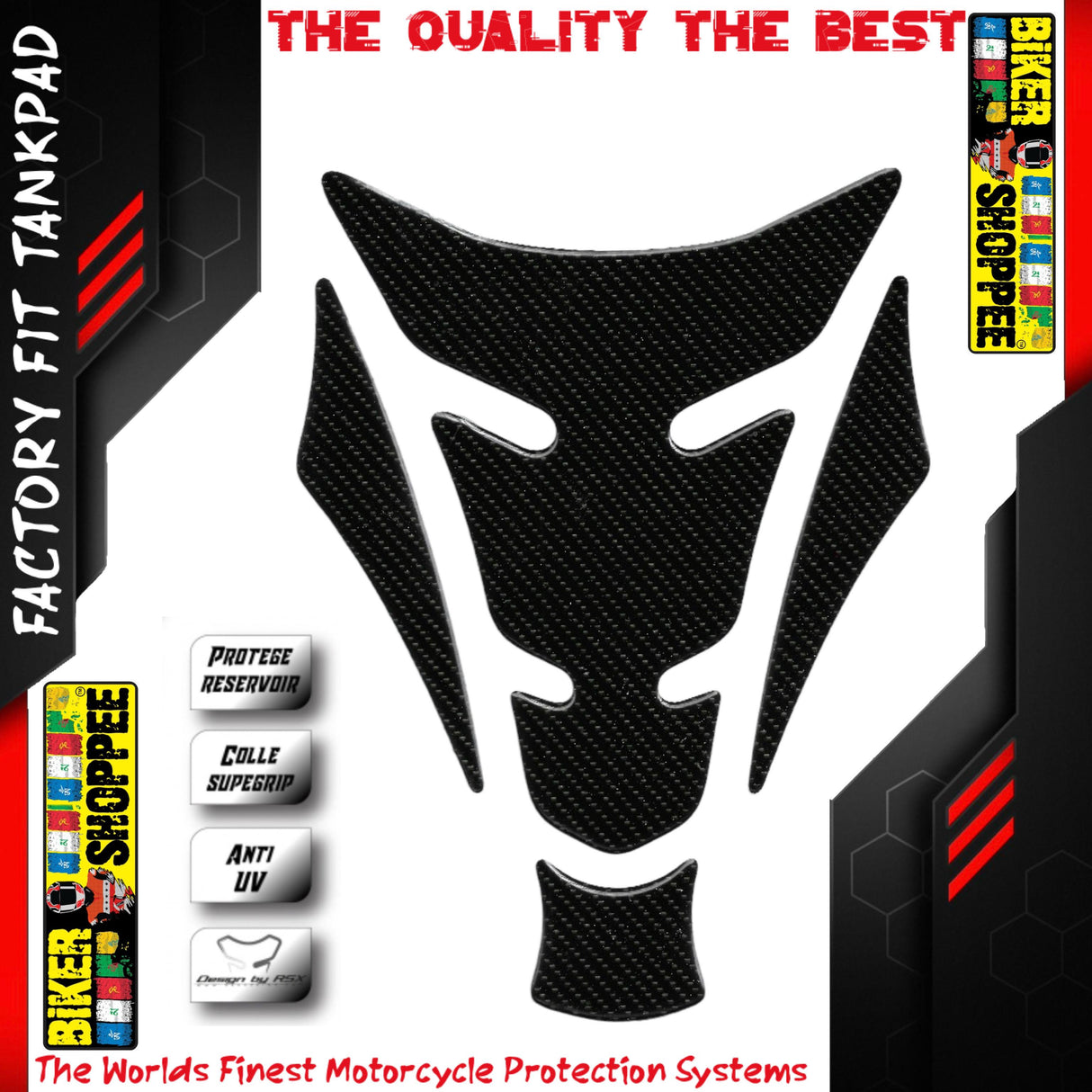 7D CARBON TANK PAD FOR MOTORCYCLE