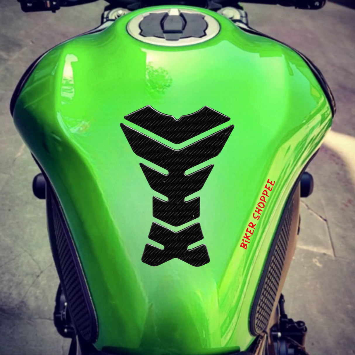 7D CARBON TANK PAD FOR MOTORCYCLE