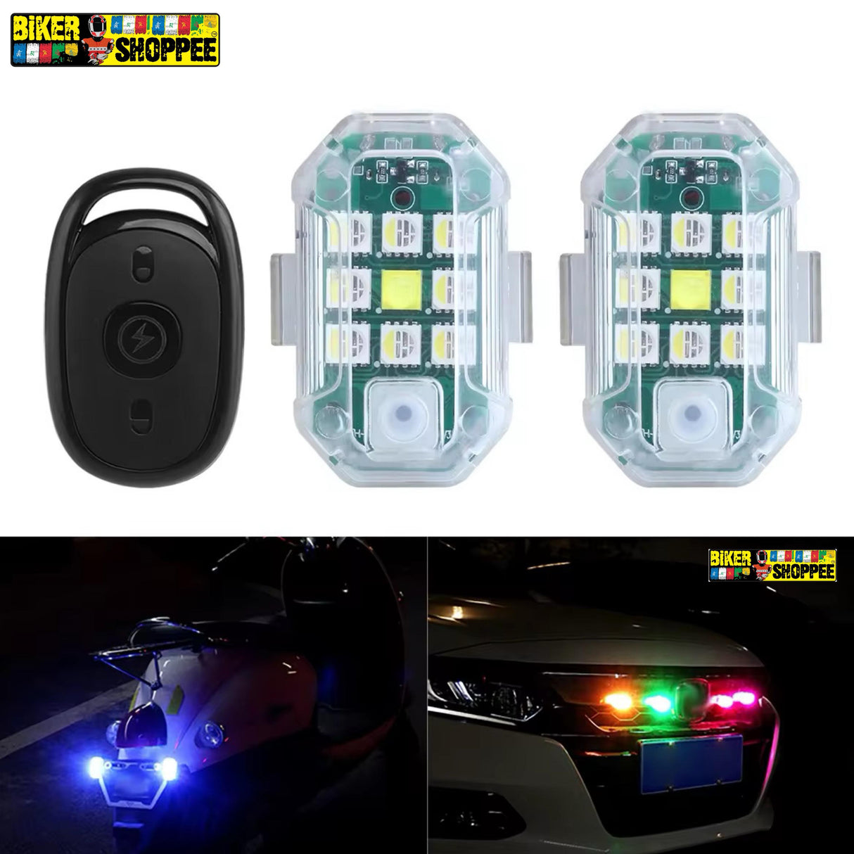 M3 STROBE WIRELESS WARNING LIGHT PAIR 2.0