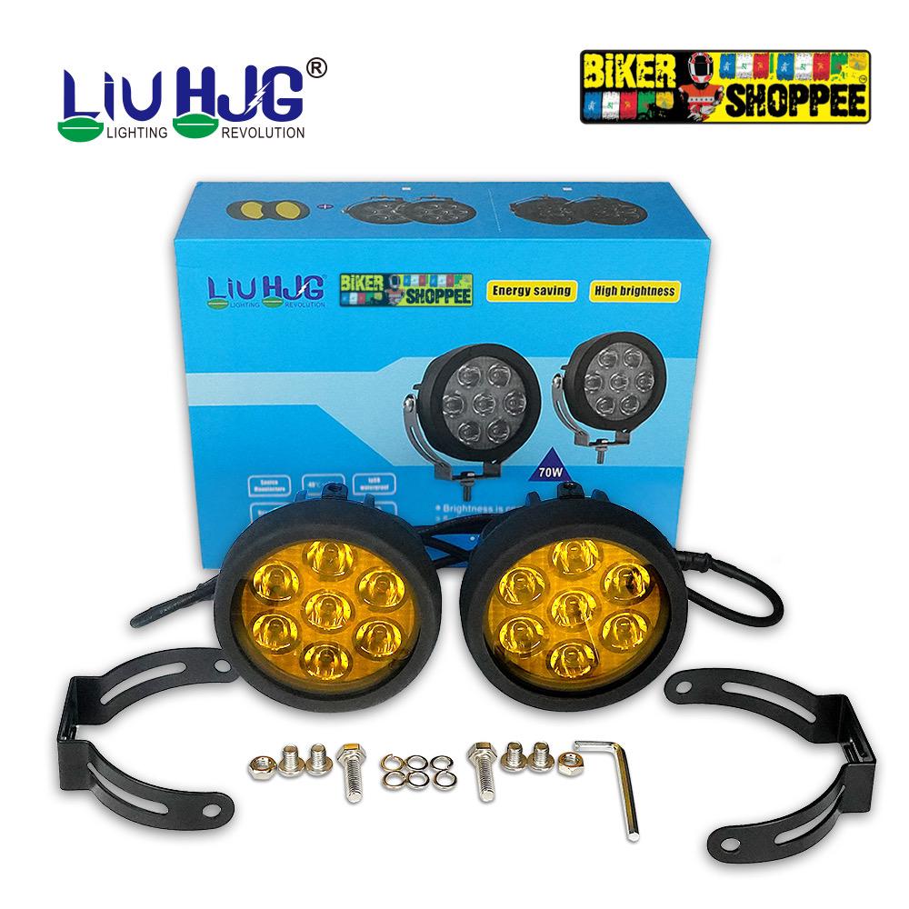 LIU HJG 7 LED ROUND FOG LIGHT 70WATT PAIR