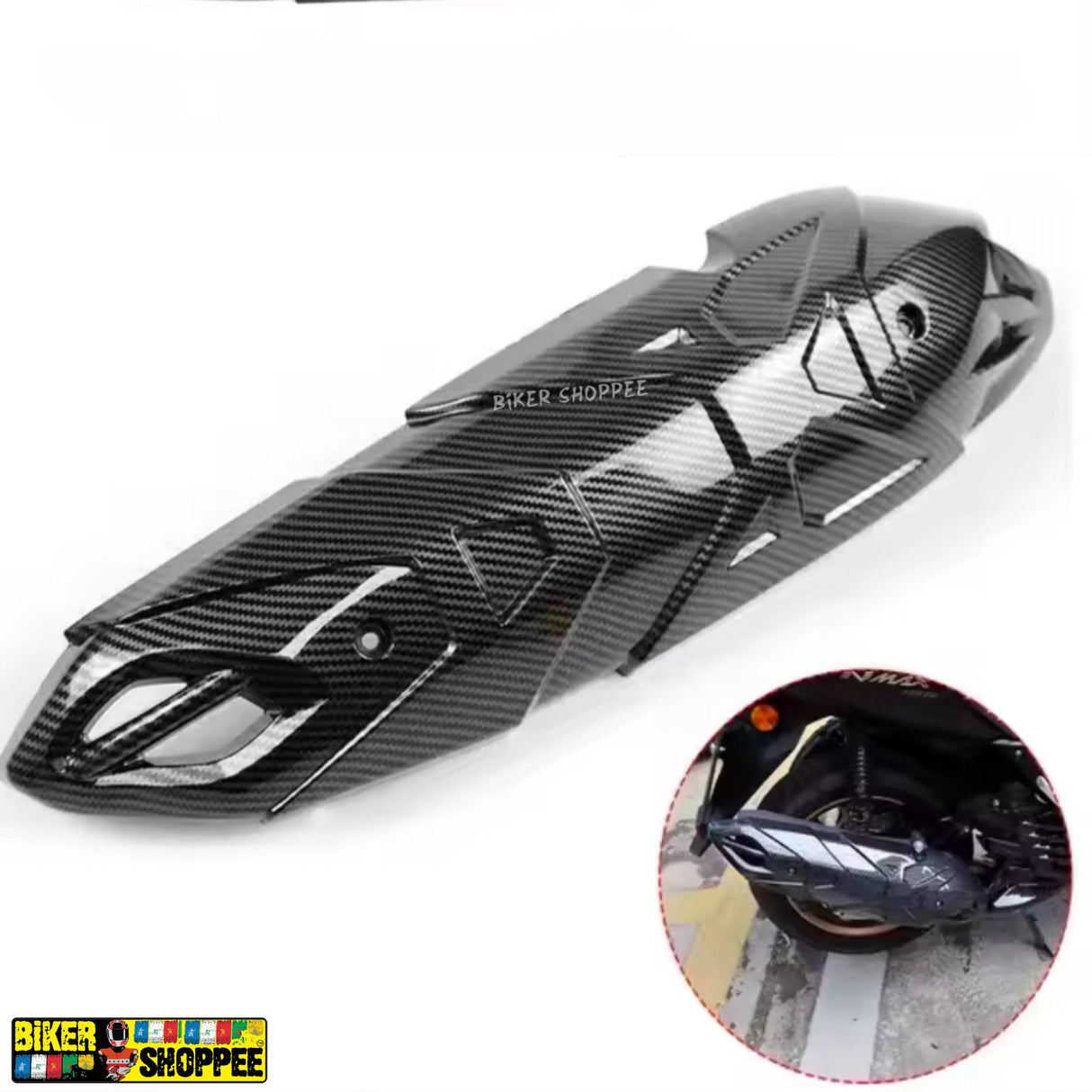 AEROX 155 CARBON EXHAUST COVER