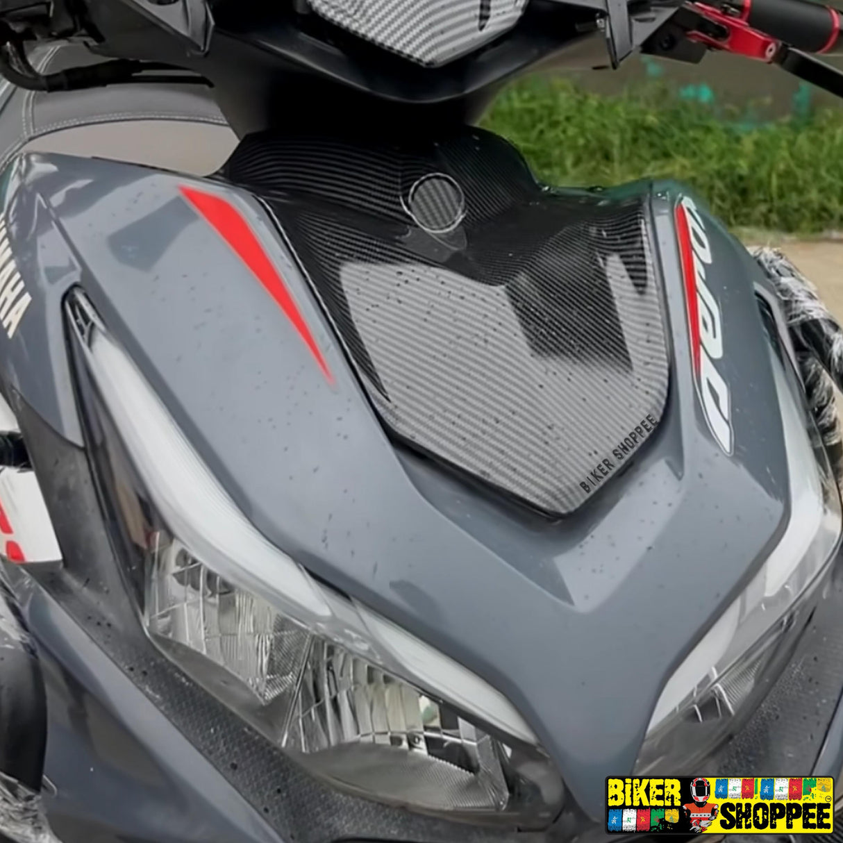 AEROX 155 CARBON FRONT WIND NOSE PANEL COVER