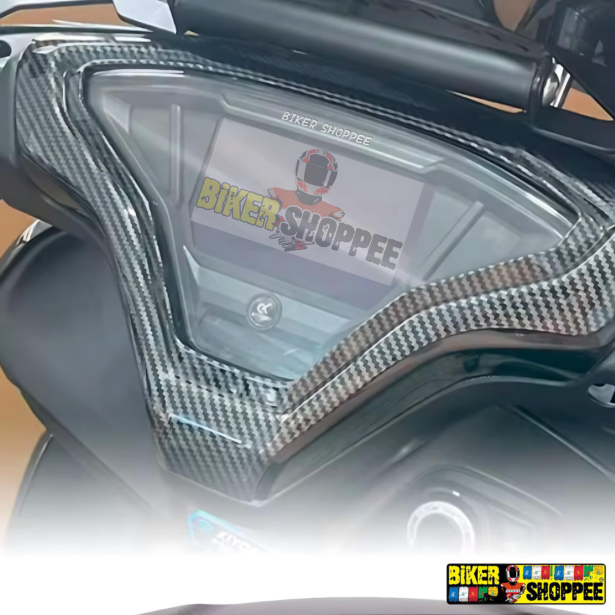 AEROX 155 CARBON METER COVER