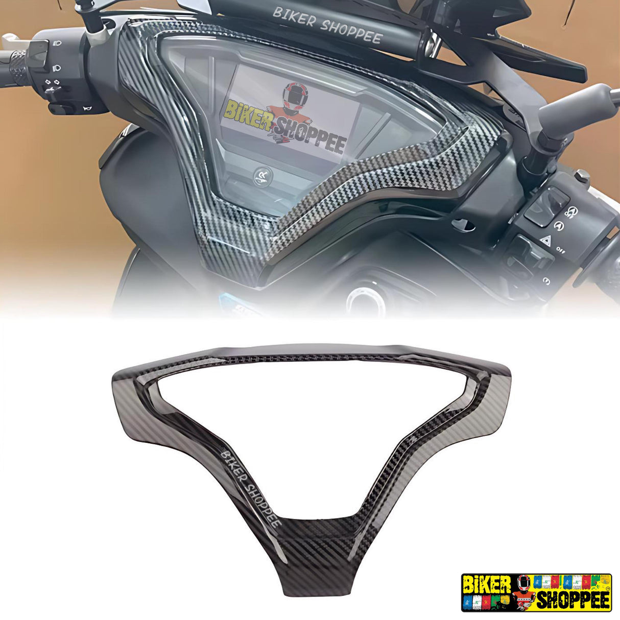 AEROX 155 CARBON METER COVER