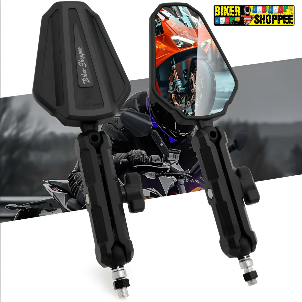 DOUBLETAKE ADVENTURE CNC REAR VIEW MIRROR