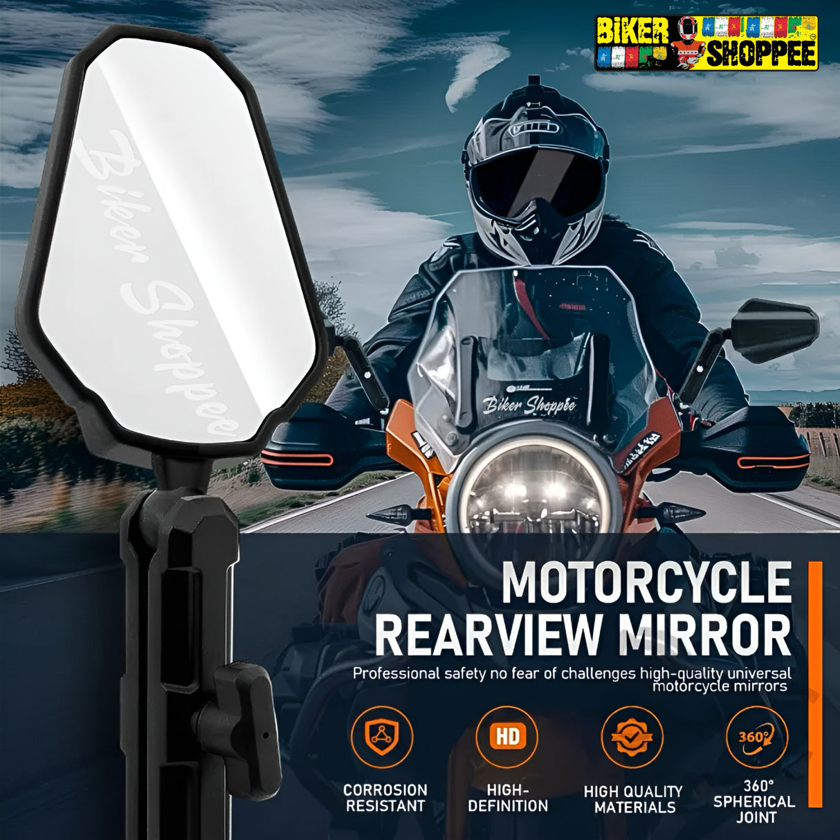 DOUBLETAKE ADVENTURE CNC REAR VIEW MIRROR