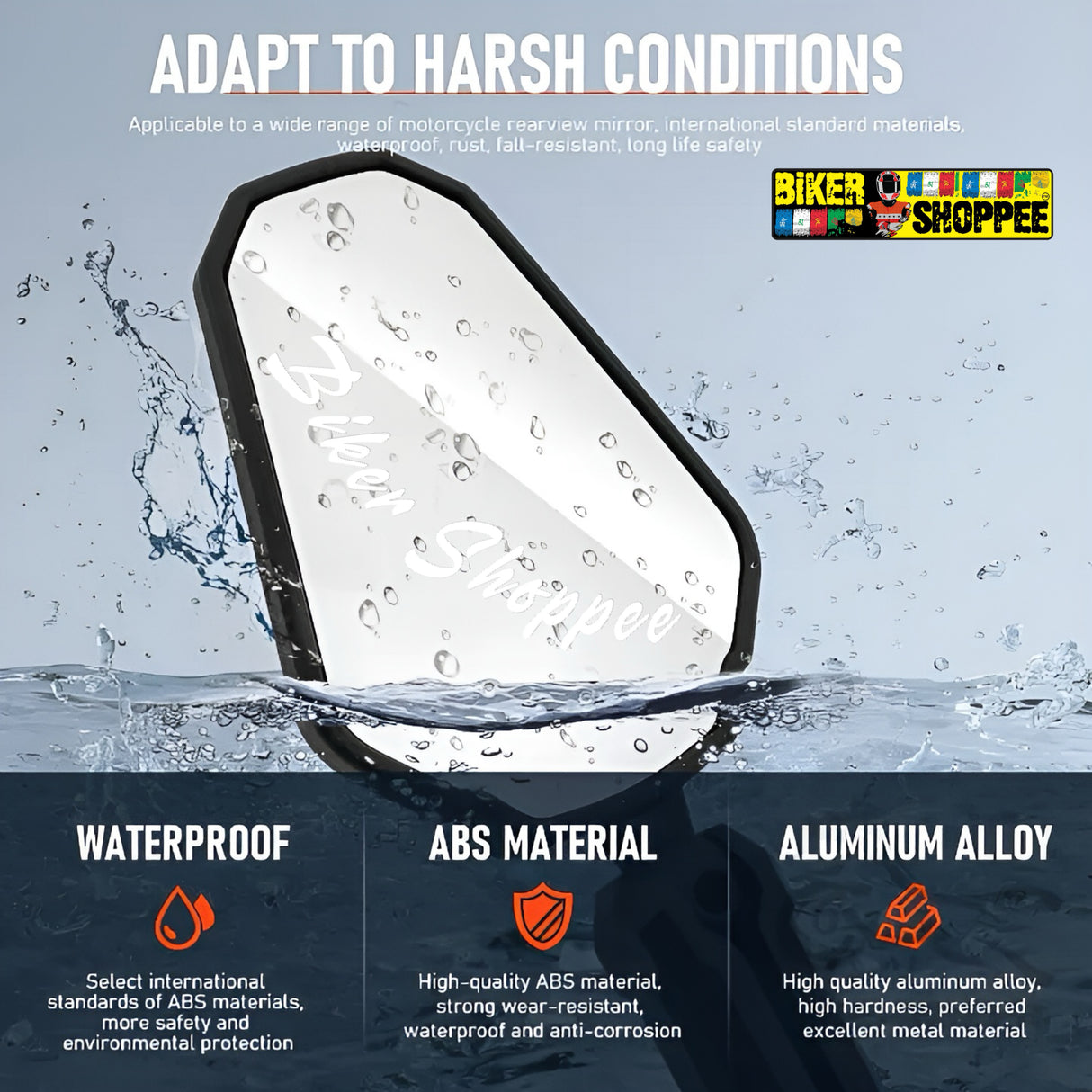 DOUBLETAKE ADVENTURE CNC REAR VIEW MIRROR